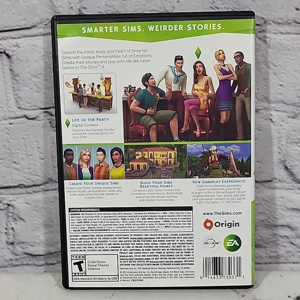 The Sims 4 Limited Edition (PC DVD-ROM, 2014) 2-Disc Set‎ Complete With Insert
